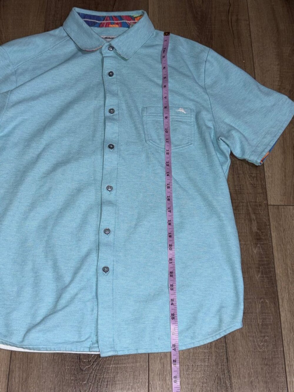 Tommy Bahama Island Zone Shirt Men's Medium Blue - Picture 7 of 11
